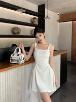 Elegante Vestido Blanco de Estilo Hepburn Sentimiento de Alta Gama de Primavera Temprana - details 1