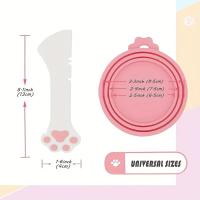 Cubiertas y Cuchara de Silicona Universal para Latas de Alimentos para Mascotas - details 1