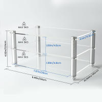 KGUSS ES8 exquisito marco acrílico amplificador HIFI decodificador marco rack equipo transparente - details 0