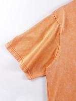 Camisetas lavadas con estampado abierto de sandía para mujer, Camiseta de algodón Y2K, Top holgado de Hip Hop, ropa suave y transpirable - details 17