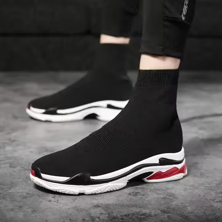 Zapatos para hombre, zapatillas de deporte para hombre, todas las marcas, mocasines de tenis, zapatos de marea para mujer, calcetines elásticos, zapatos casuales de moda, grandes, otoño 2024 - 1