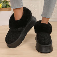 Botas de nieve con estampado de leopardo, engrosadas y de terciopelo para mantener el calor y usar a la moda antideslizante. - details 18