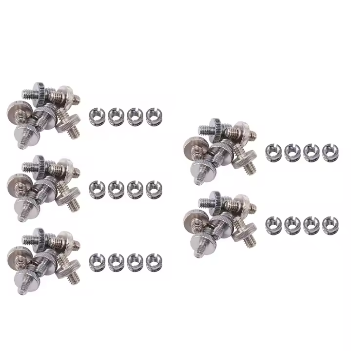 Adaptador de tornillo para cámara, juego de montaje roscado para trípode, monopié, soporte de luz, 50 piezas, 1/4 pulgadas y 3/8 pulgadas - 1
