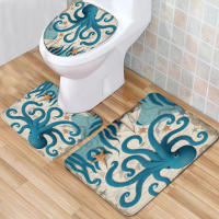 Cortina de Ducha Impermeable Juego de 4 Piezas para Baño Alfombra de Piso Antideslizante - details 8