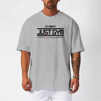 Mens Oversized Muscle T-Shirt Bodybuilding Fitness Tops Plus Big Size Mesh Loose Short Sleeve Summer Quick Dry Breathable Tees - details 8