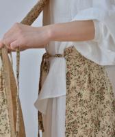 Delantal extendido ajustable con estampado coreano impermeable, delantales de cocina de algodón y babero para restaurante para mujer, tienda para hornear - details 5