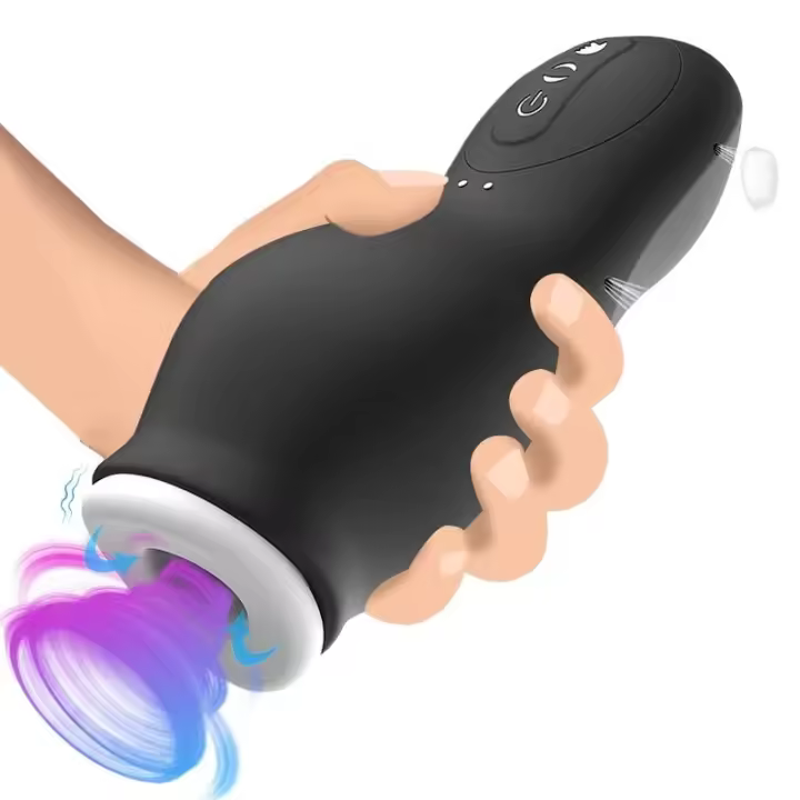 Embalaje privado Sexy Copa de avión vibratoria eléctrica entrenador de eyaculación retardada juguetes sexuales productos para adultos adecuados para la masturbación masculina - 1
