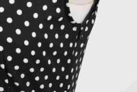 X Vestido acampanado con estampado de lunares y manga cuadrada elegante de verano para mujer - details 38
