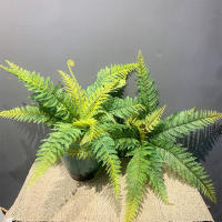 Helecho de Boston, flor artificial de 56 cm, planta de plástico verde, hojas hechas a mano, flor falsa, decoración del hogar de jardín, boda - details 2