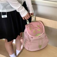 Mochila con cordón para exteriores de Color dopamina, mochila de nailon impermeable para viaje, bolsa para libros, bolso de hombro para senderismo de gran capacidad - details 5