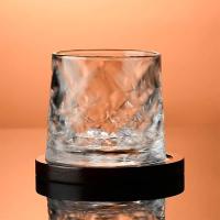 Regalo creativo con taza de cristal Base, rotación 360, vaso de whisky giratorio de 300ML, vaso de cristal para ron - details 7