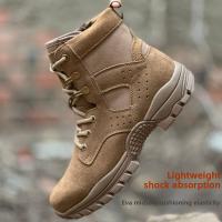 Botas tácticas impermeables, botas de trabajo, zapatos transpirables para hombre al aire libre, botas de montaña, zapatos de montaña antideslizantes - details 2
