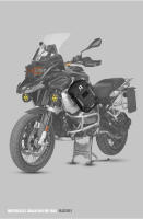 Rhinowalk-bolsa de parachoques para motocicleta, impermeable, con marco de tablero de soporte interior, paquete de barra de choque, bolsa de colocación de herramientas de conducción al aire libre - details 1