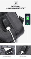 Bolso de hombro tipo bandolera antirrobo multifuncional para hombre, resistente al agua, bolso de pecho corto - details 8