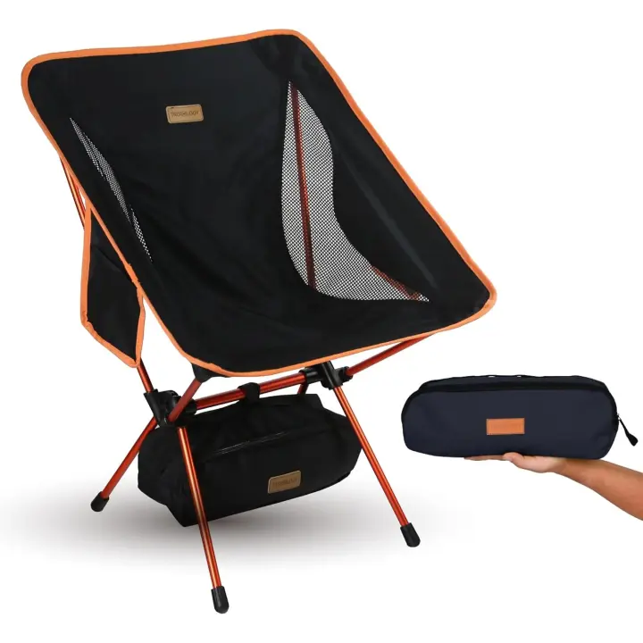 Ultra Ligeras Silla Plegable - Sillas de Playa - Alta Resistentes Respaldo Apoyo, Portatil & Reforzada Exteriortumbona Taburete - para Exteriores, Camping, Campismo, Picnics, Pesca - 1