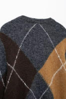 TRAFZA-suéter de manga larga con estampado a cuadros para Mujer, Jersey informal elegante con cuello en V, Otoño e Invierno - details 9