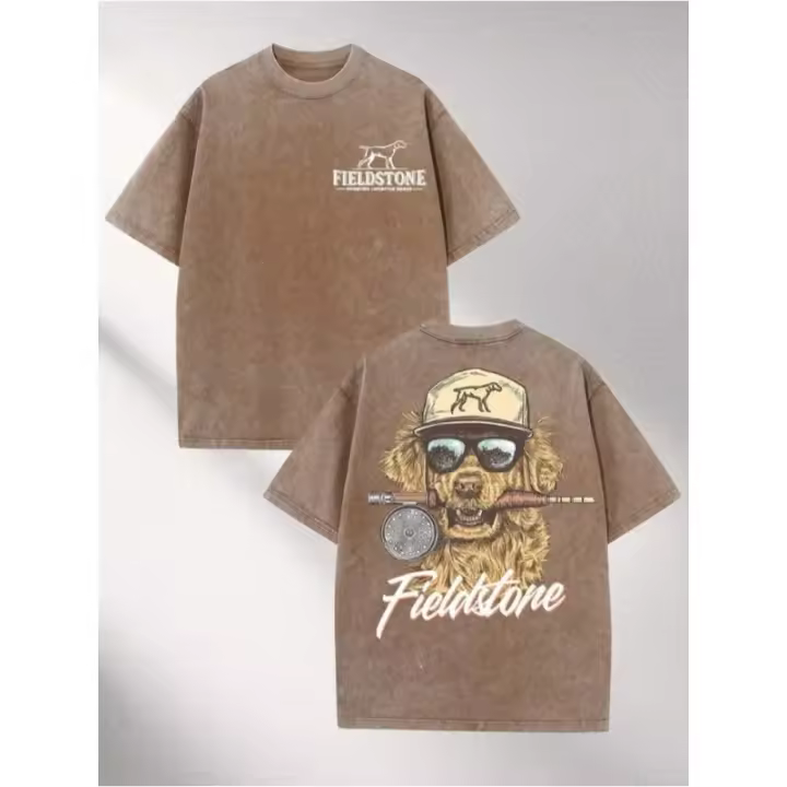 Camiseta de Algodón Puro para Hombres y Mujeres Cuello Redondo Manga Corta Moda de Verano - 1