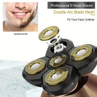 Nueva maquinilla de afeitar multifuncional de cinco cabezales cinco en uno, cuchilla de barba digital lavable, juego de corte de pelo - details 3