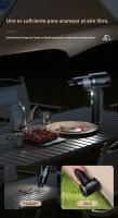 🔥   Aspiradora 5 en 1 Inalámbrica para Coches y Hogar 🚗 ✨   - Sopla, Aspira, Infla, Vacía e Ilumina (6000Pa, 4000mAh, Tipo-C) + 8 Accesorios y Bolsa de Almacenaje - details 13