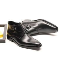 2025 botines con hebilla, zapatos de vestir de cuero para hombre, formales, de negocios, de diseñador, hechos a mano - details 8