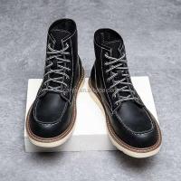 Nuevos zapatos casuales de alta calidad, botas de cuero, zapatos náuticos ingleses clásicos con cordones de talla grande 38-48 de EVA para hombre, marca caliente - details 4