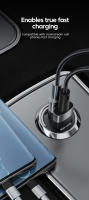 VAORLO-Mini anillo de tracción Invisible para coche, Cargador USB de 100W + tipo C/+ PD30W QC3.0 puerto dual, adaptador de carga de teléfono con Flash súper rápido - details 8