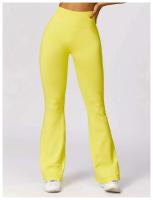 Campana de yoga para mujer - Pantalones deportivos transpirables para correr en gimnasio ajustados con cintura alta y salto de cadera - details 10