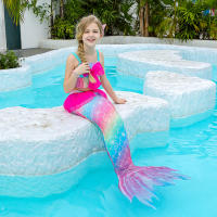 Traje de baño de cola de sirena para niños y niñas, bañador con Monofin - details 19