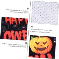 1 alfombrilla antideslizante para Halloween, para exteriores, con forma de calabaza, para Halloween, para exteriores, suelo y alfombrilla - details 1