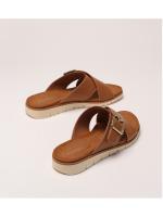 Sandalias de playa de viaje con suela gruesa, chanclas de verano con hebilla exterior y tiras cruzadas - details 3