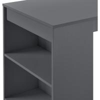 Elegante Mesa de Bar de Bistro 110 x 50 x 103cm Barra de Cocina Alta con 3 Estantes - details 29