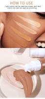 Maquillaje Maxfine12 Color Liquid Foundation Corrector resistente al agua que dura para un maquillaje duradero - details 6