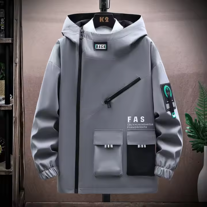 Chaqueta con capucha para hombre Uniforme de béisbol de primavera/otoño - 1