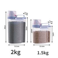 Contenedor de comida para gatos, cuenco para gatos, suministros para mascotas, accesorios, Cubo de almacenamiento de comida - details 1