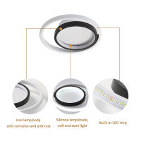 Goeco Lámpara LED Redonda Nórdica de Techo 28W Iluminación Moderna Acrílico Montaje en la Pared - details 14