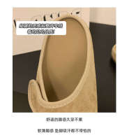 Baotou medias zapatillas ropa exterior de mujer, nuevas zapatillas perezosas de mujer de suela gruesa de primavera y verano. - details 5