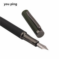 Pluma estilográfica de Metal de colores grises 3775 de lujo, suministros de papelería escolar para estudiantes de oficina financiera, bolígrafos de tinta - details 2