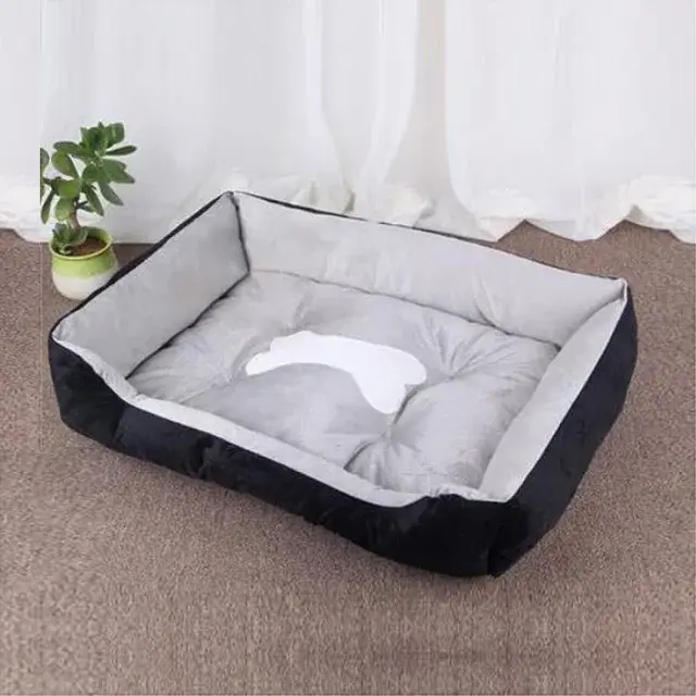Cama de algodón lavable para perro, pequeña y grande perrera, impermeable, alfombrilla para dormir para gato - 1