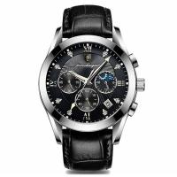 Reloj a prueba de agua luminoso para los hombres estudiante coreano tendencia de moda calendario - details 2