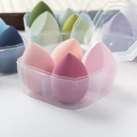 4-panel makeup egg with storage box Makeup Sponge Makeup Puff for wet and dry use - details 5