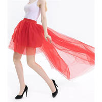 Falda gótica Punk para mujer, talla elástica, cuello alto, estilo Bo, Cosplay de Halloween, Maxi vestido asimétrico de tul suave - details 8