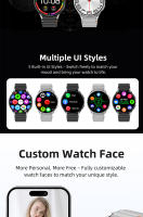 El nuevo reloj inteligente de salud WATCH 7 MAX cuenta con registros de ejercicios, monitoreo de salud, llamadas telefónicas, escucha de música y operación con pantalla táctil completa. - details 6