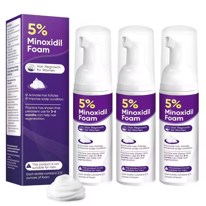 Espuma de Minoxidil 5% Promoción de Crecimiento del Cabello para Mujeres - 1