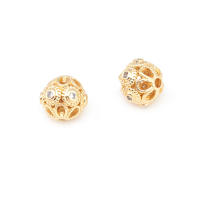 Cuentas de Espaciador de Barril de Brass Dorado de 18K Accesorios de Joyería DIY para Mujeres - details 25