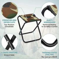 Silla plegable portátil para exteriores, taburete de aluminio ligero y duradero con bolsa, utilizado para pescar, hacer picnic y acampar - details 2