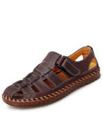 Sandalias romanas de cuero genuino para hombre, zapatos informales de negocios, zapatillas para vadear en la playa al aire libre, talla grande 38-47 - details 1