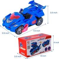 Transformador de Coche con Luces y Música, Dinosaurio, Juguetes Infantiles, Regalos - details 11