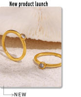 Las Mujeres de Cristal circonio anillo de Maple inoxidable de moda personalizado Nombre Fecha de Oro Joyería de Boda Parejas - details 11