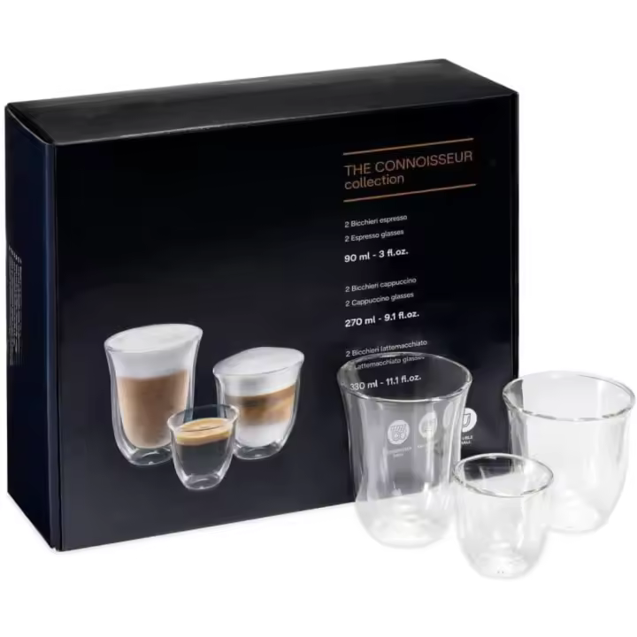 Vidrio, Fancy Box, juego de 6 gafas térmicas, transparentes, 1 Litro - 1