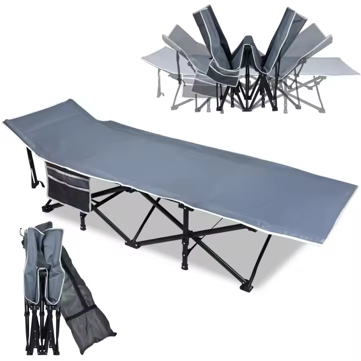 UISEBRT Cama de Camping Plegable Portátil Tela Oxford Soporta hasta 250kg - 1